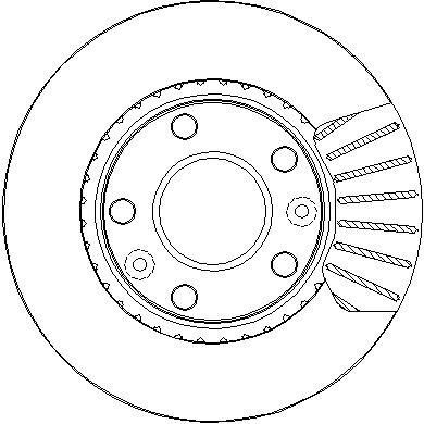 National NBD1941 Front brake disc ventilated NBD1941