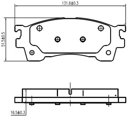 National NP2986 Brake Pad Set, disc brake NP2986