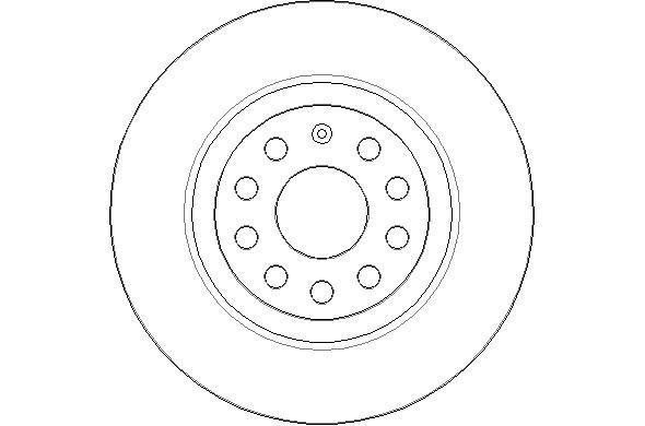 National NBD1859 Rear brake disc, non-ventilated NBD1859