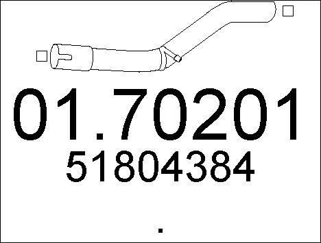 Mts 0170201 Exhaust pipe 0170201