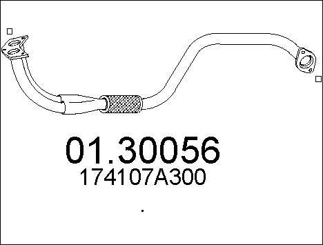 Mts 01.30056 Front Silencer 0130056