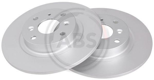 ABS 18709 Rear brake disc, non-ventilated 18709