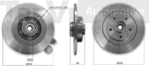 Trevi automotive WB2289 Wheel bearing kit WB2289