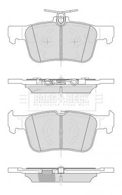 Borg & beck BBP2505 Brake Pad Set, disc brake BBP2505