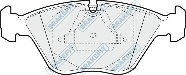 APEC braking PD3422 Brake Pad Set, disc brake PD3422