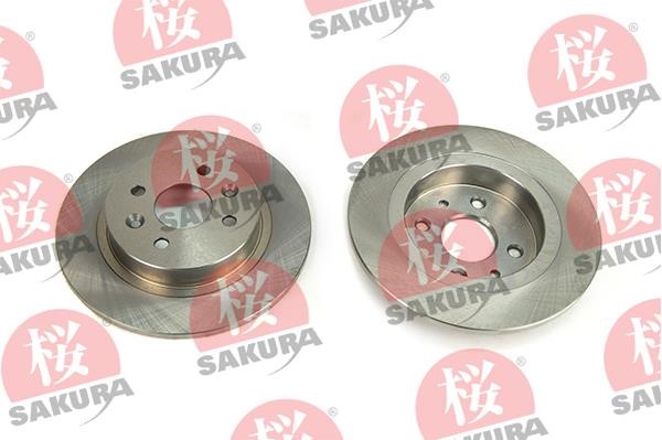 Sakura 605-03-8815 Rear brake disc, non-ventilated 605038815