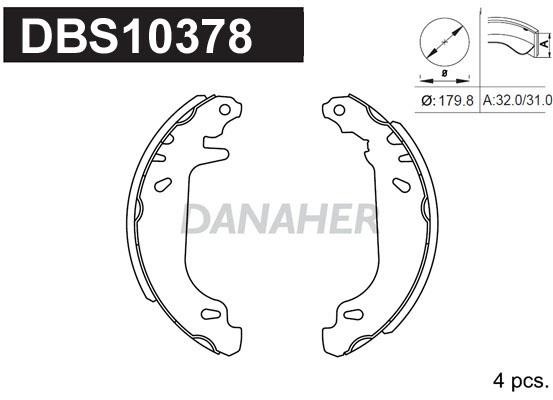Danaher DBS10378 Brake shoe set DBS10378