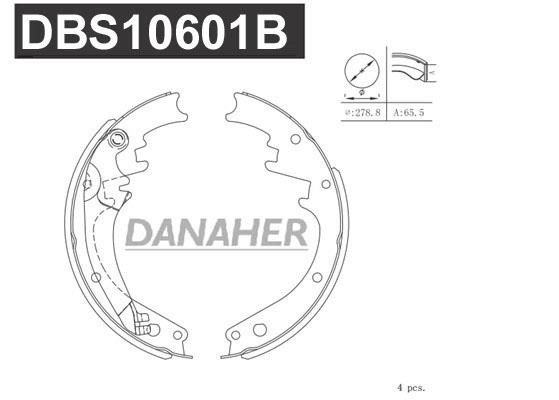 Danaher DBS10601B Brake shoe set DBS10601B
