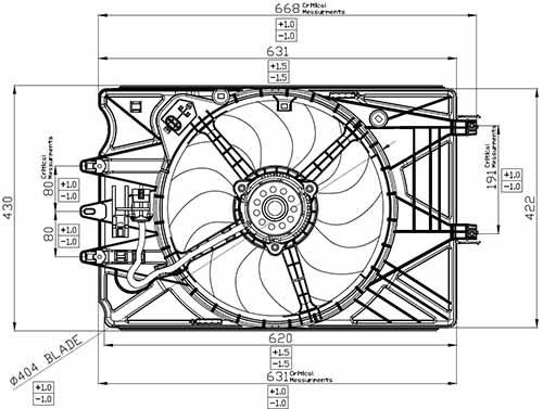 Doga EFI179 Fan, radiator EFI179