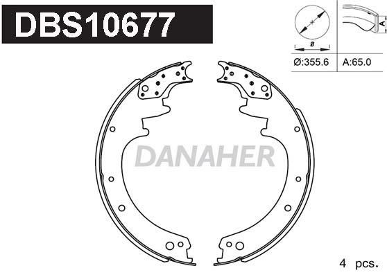Danaher DBS10677 Brake shoe set DBS10677