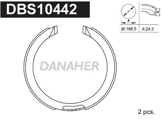 Danaher DBS10442 Parking brake shoes DBS10442