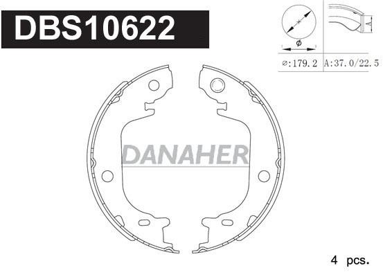 Danaher DBS10622 Parking brake shoes DBS10622