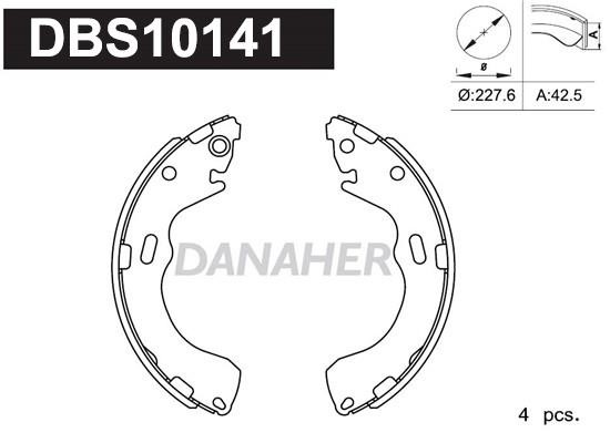 Danaher DBS10141 Brake shoe set DBS10141