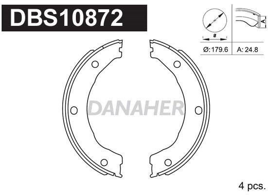 Danaher DBS10872 Parking brake shoes DBS10872