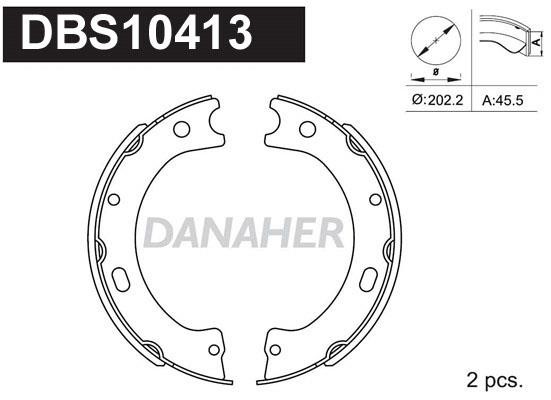 Danaher DBS10413 Parking brake shoes DBS10413