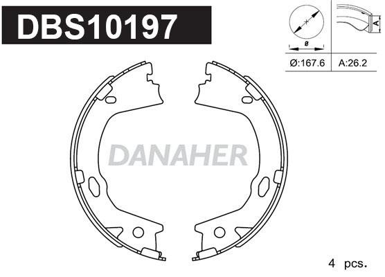 Danaher DBS10197 Parking brake shoes DBS10197