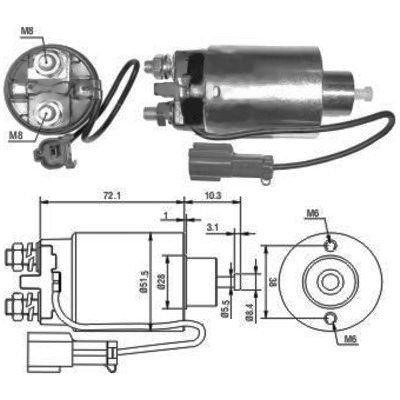 We Parts 471480096 Solenoid switch, starter 471480096