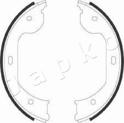 Japko 550104 Parking brake shoes 550104