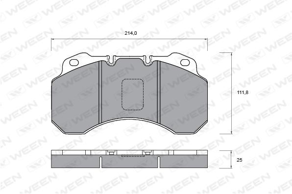Ween 151-1059 Brake Pad Set, disc brake 1511059