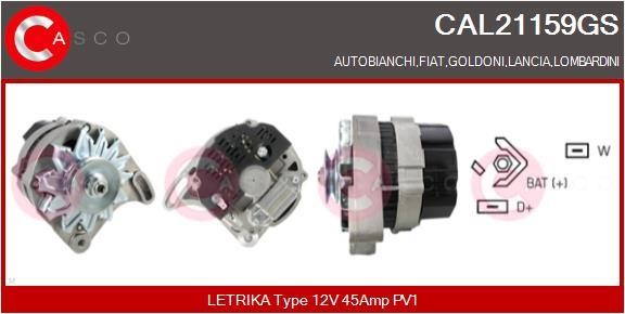 Casco CAL21159GS Alternator CAL21159GS