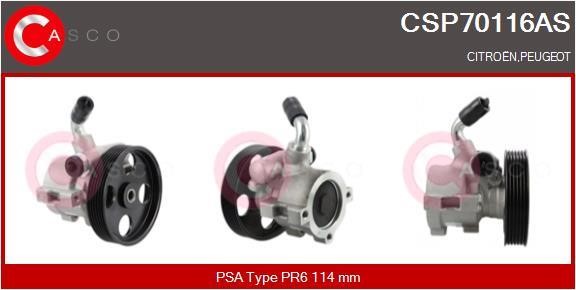 Casco CSP70116AS Hydraulic Pump, steering system CSP70116AS
