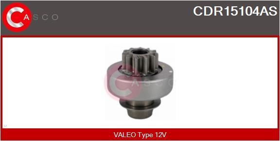Casco CDR15104AS Pinion, starter CDR15104AS CDR15104AS Casco Pinion, starter