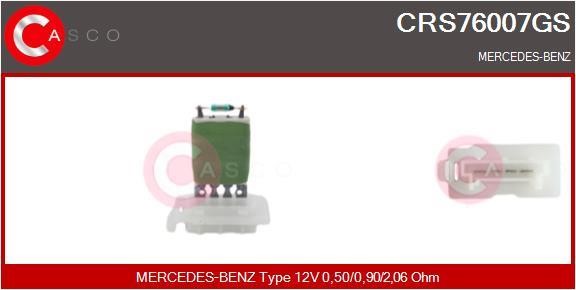 Casco CRS76007GS Resistor, interior blower CRS76007GS