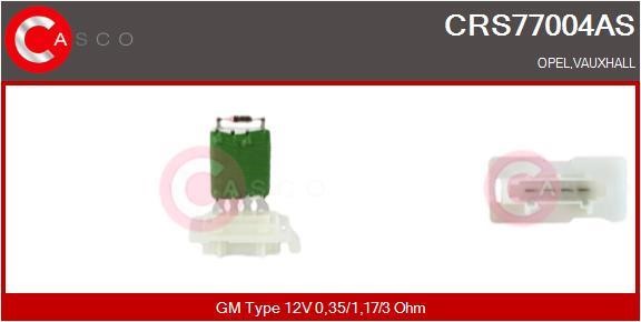 Casco CRS77004AS Resistor, interior blower CRS77004AS