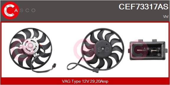 Casco CEF73317AS Hub, engine cooling fan wheel CEF73317AS