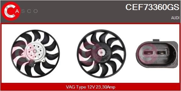 Casco CEF73360GS Hub, engine cooling fan wheel CEF73360GS
