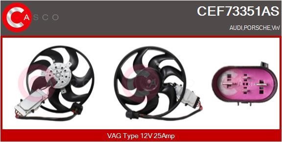 Casco CEF73351AS Hub, engine cooling fan wheel CEF73351AS