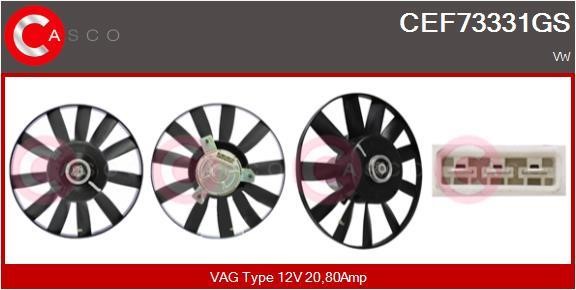 Casco CEF73331GS Hub, engine cooling fan wheel CEF73331GS
