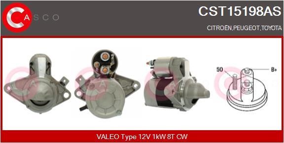 Starter motor Toyota: CST15198AS Casco Starter