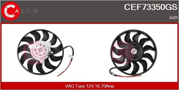 Casco CEF73350GS Hub, engine cooling fan wheel CEF73350GS