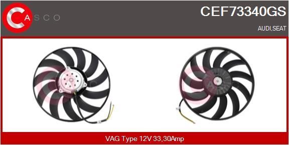 Casco CEF73340GS Hub, engine cooling fan wheel CEF73340GS