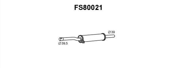 Faurecia FS80021 Middle Silencer FS80021