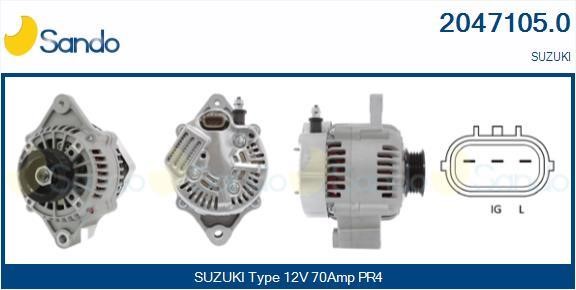 Sando 2047105.0 Alternator 20471050