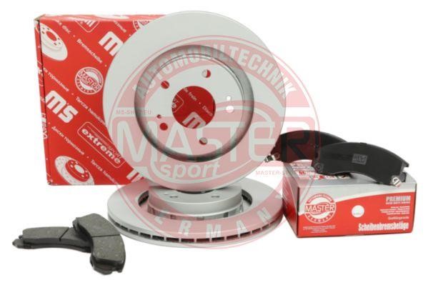 Front ventilated brake discs with pads, set Master-sport 202402150
