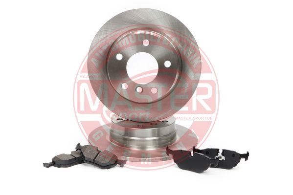 Master-sport 201002020 Brake discs with pads rear non-ventilated, set 201002020