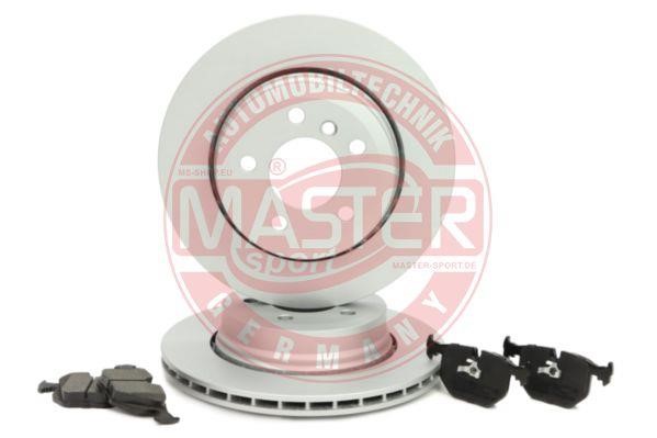 Master-sport 202202240 Rear ventilated brake discs with pads, set 202202240