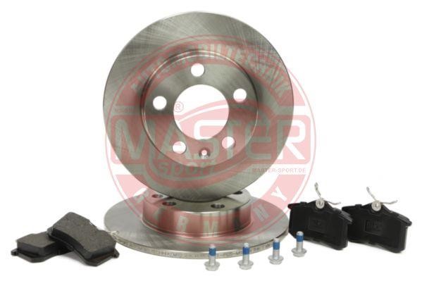 Master-sport 200901232 Brake discs with pads rear non-ventilated, set 200901232