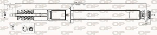 Open parts SAB8381.32 Rear oil and gas suspension shock absorber SAB838132