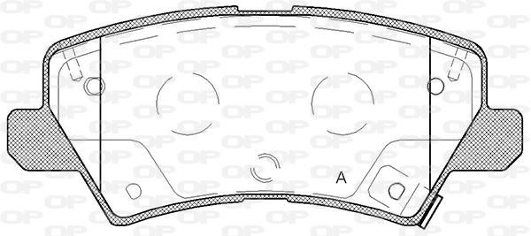Open parts BPA1804.02 Brake Pad Set, disc brake BPA180402