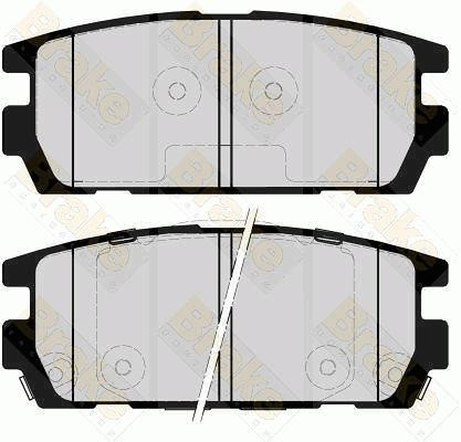 Brake engineering PA1659 Brake Pad Set, disc brake PA1659