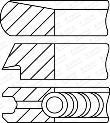 Goetze 08-452400-00 Piston Ring Kit 0845240000