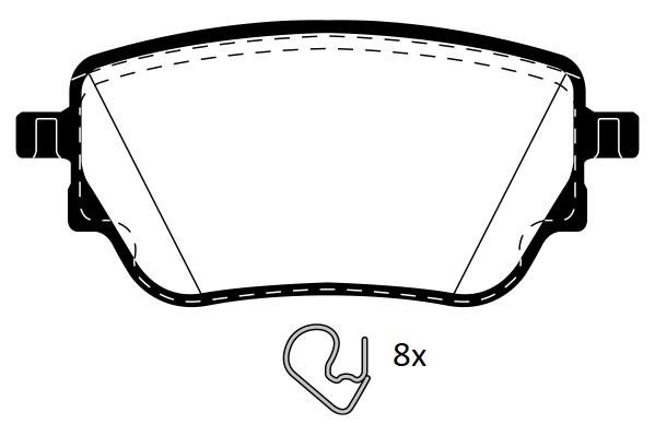 Raicam RA.1242.0 Brake Pad Set, disc brake RA12420