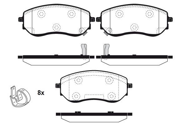 Raicam RA.1241.0 Brake Pad Set, disc brake RA12410