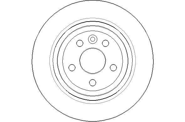 National NBD1889 Rear brake disc, non-ventilated NBD1889