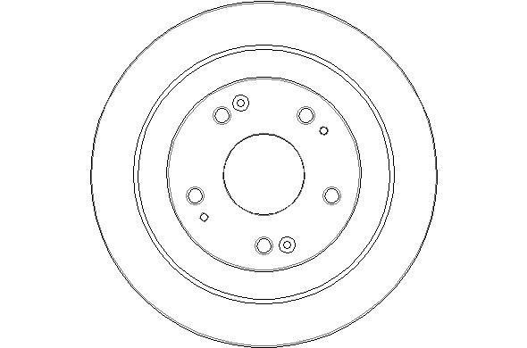National NBD1863 Rear brake disc, non-ventilated NBD1863