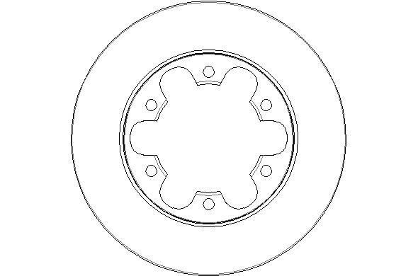 National NBD1855 Rear brake disc, non-ventilated NBD1855
